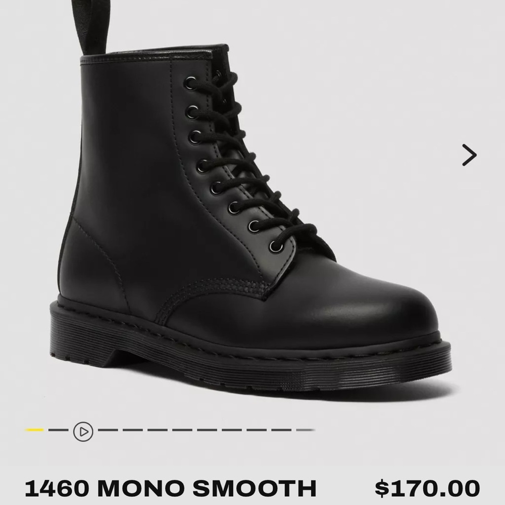 Doc Martin’s 1460 Mono Smooth Boots - brand new never worn with box - size 12
